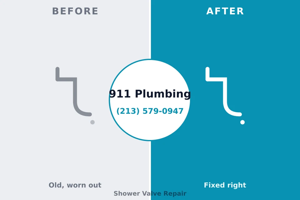 Before and after: plumbing repair South Corning, NY